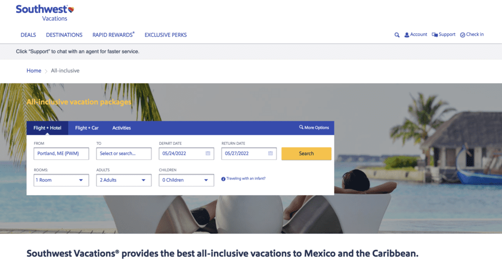 best travel sites for all inclusive vacations