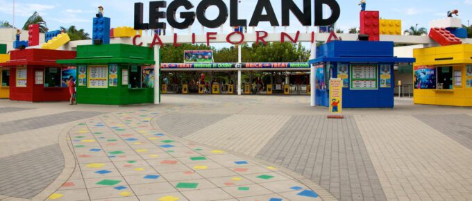 The entrance of Legoland California, USA.