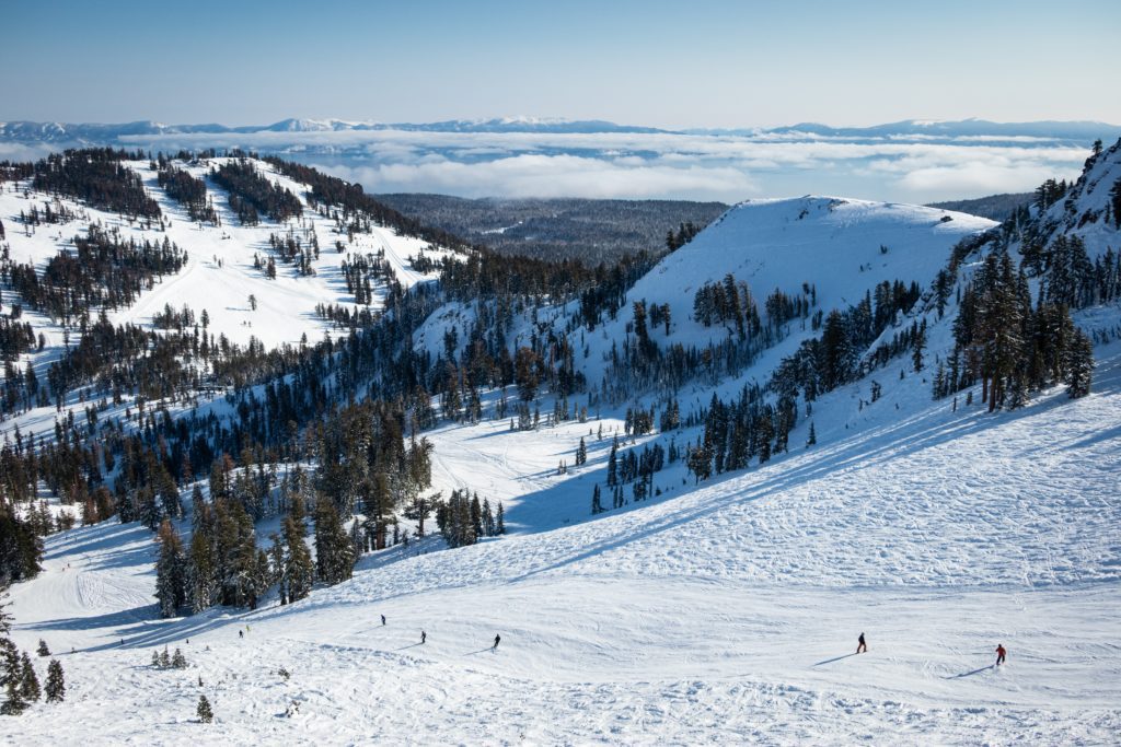 snow-covered ski resort
