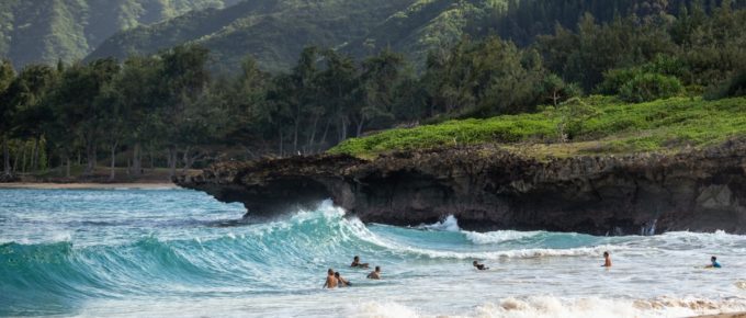 Northern beaches, Oahu, Hawaii, USA.