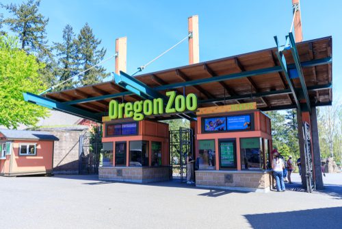 The entrance of Oregon Zoo.